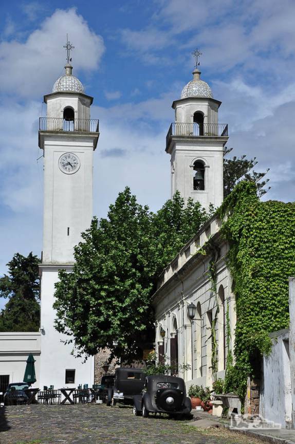 Praça no centro histórico de Colonia del Sacramento, no sul do Uruguai